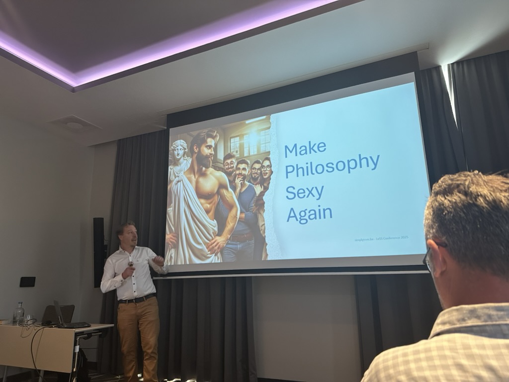 Make Philosophy Sexy Again - Tom Jans' presentation slide