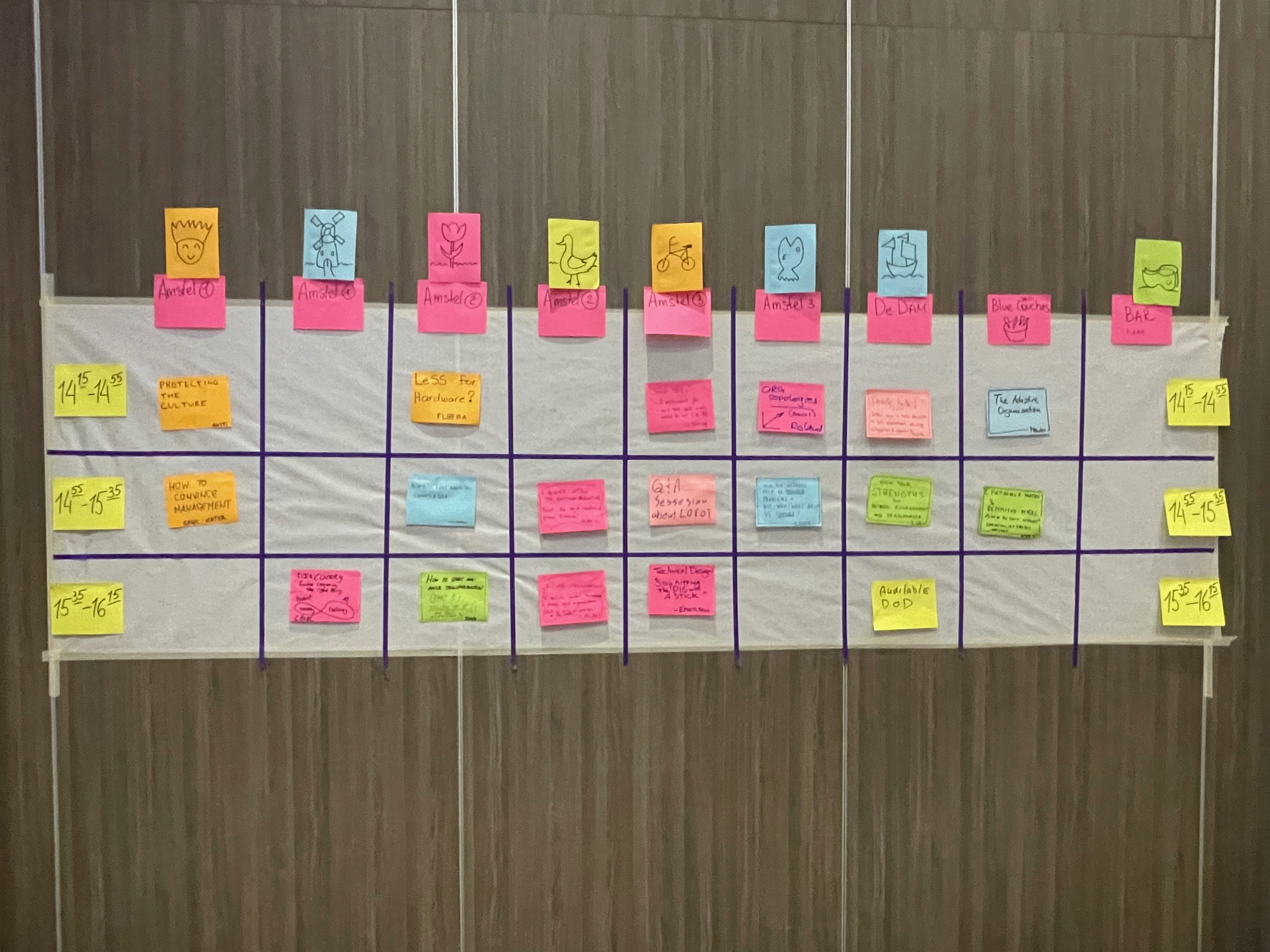 Open Space Schedule Board